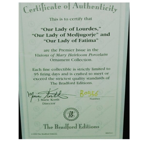 Bradford Editions Ornaments In Original Styrofoam Insert COA Paperwork Holiday - Picture 8 of 8